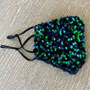 Sequin face mask